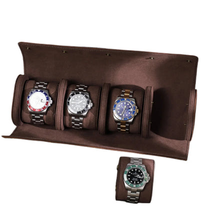 4 Slots Coffee Roll Watch Holder